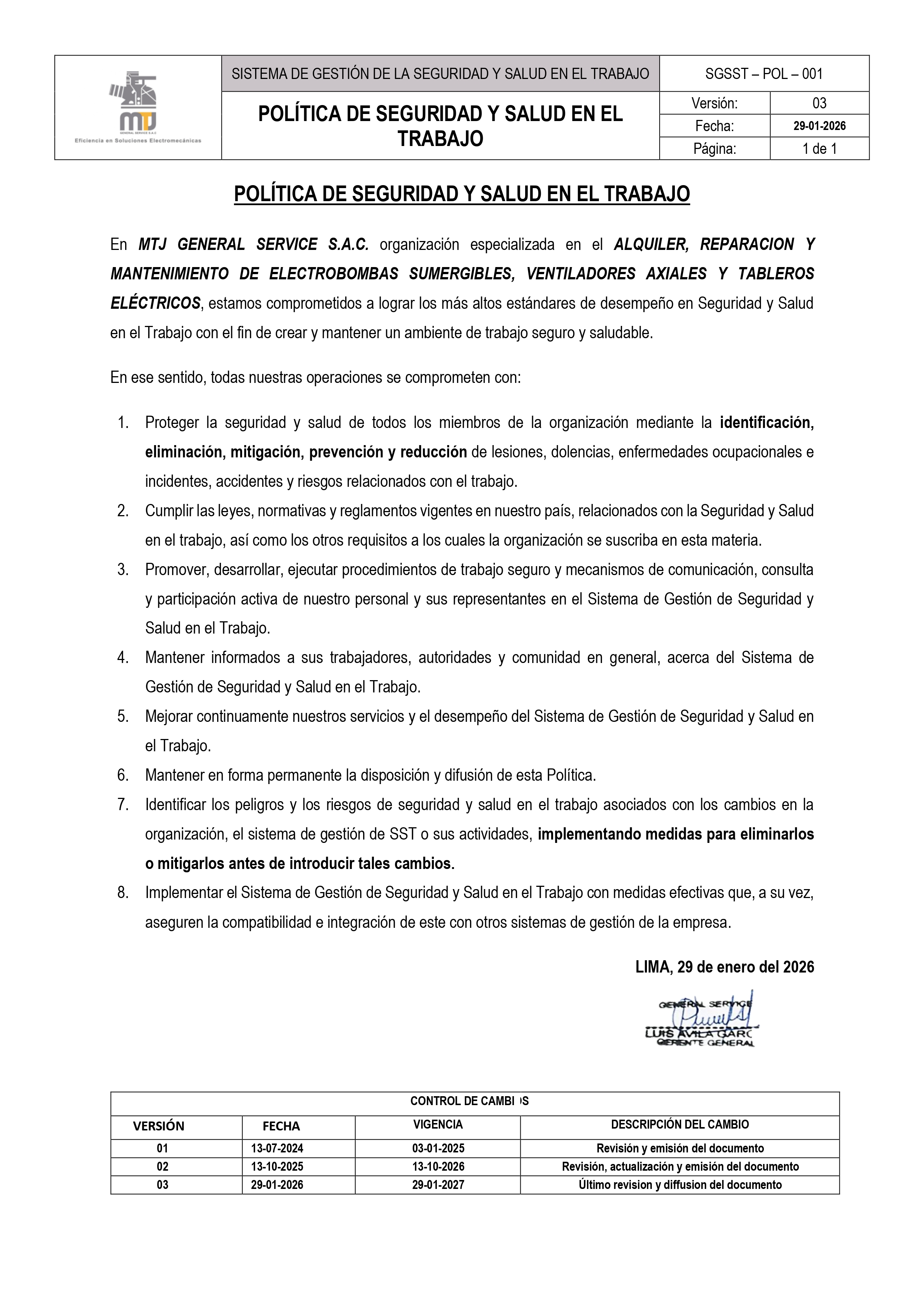 Política De Calidad